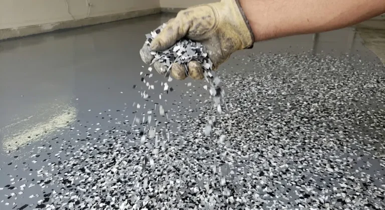 Epoxy Flooring Dynamic Flake Broadcast Round Rock, TX