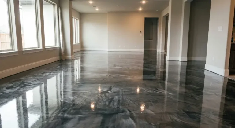 Epoxy Flooring Metallic Finish Round Rock, TX
